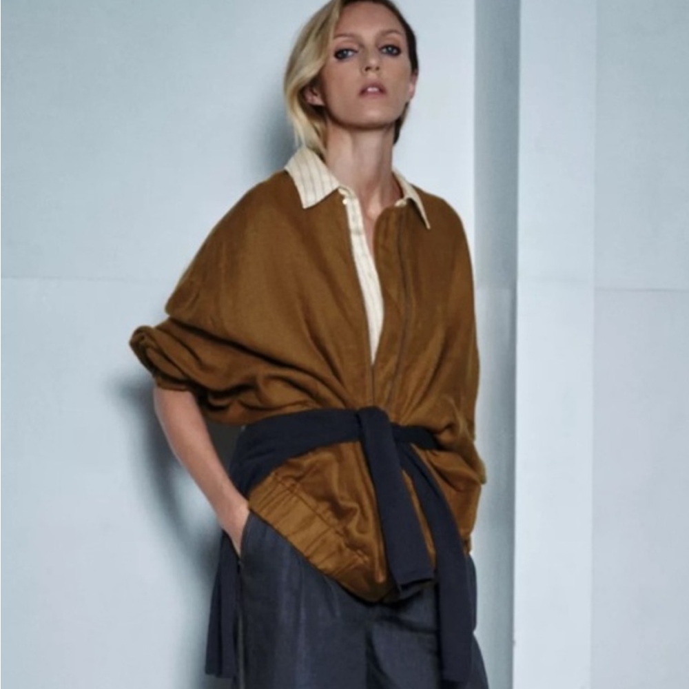 Zara Chic 💯 Linen Jacket